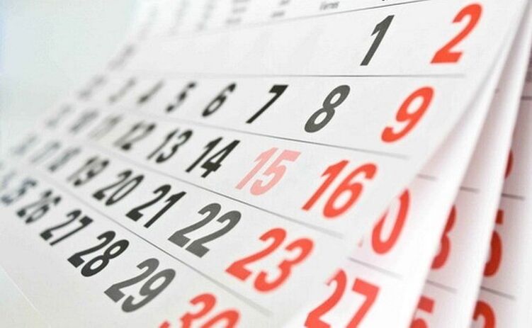 Kalender um mit dem Rauchen aufzuhören
